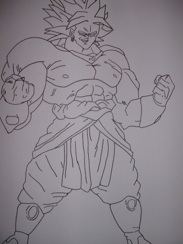 dragon ball z broly drawings. Drawings and art Pencil