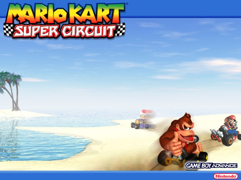 Fonds d'cran Jeux Vido Mario Kart Super Circuit 