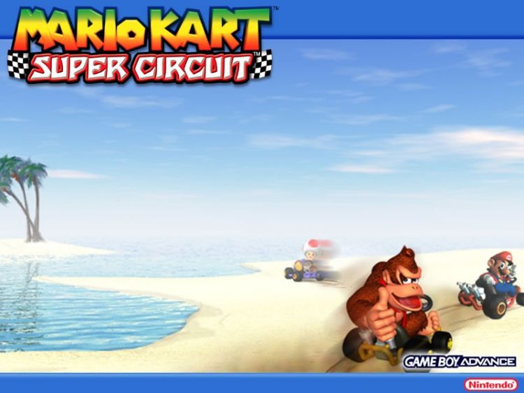 Fonds d'cran Jeux Vido Mario Kart Super Circuit Wallpaper N33349