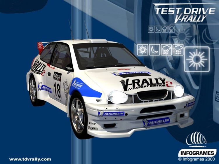 Fonds d'cran Jeux Vido V-Rally Wallpaper N35406