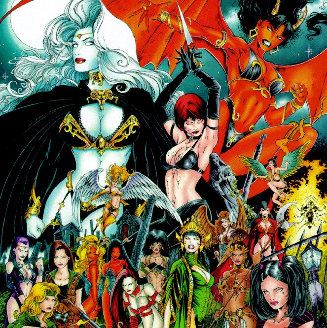 Wallpapers Comics Lady Death (covers) 