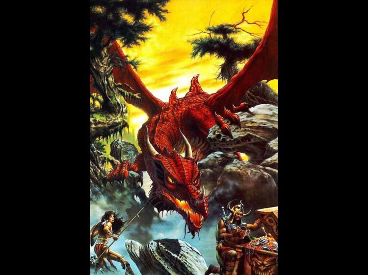 Fonds d'cran Fantasy et Science Fiction Cratures : Dragons Wallpaper N40865