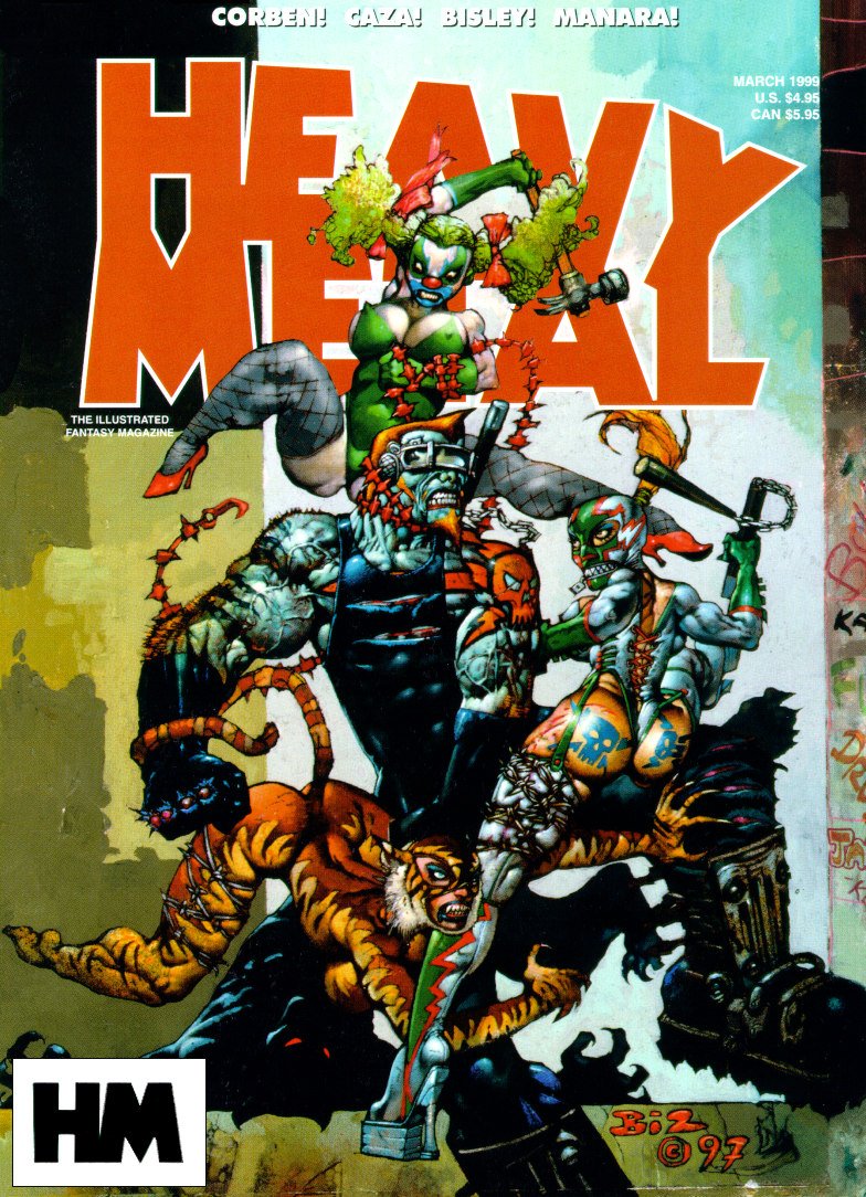 Fonds d'cran Comics et BDs Heavymetal (couvertures) 