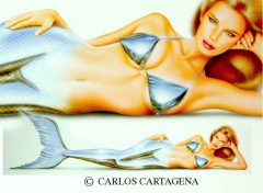 Fonds d'cran Erotic Art Mermaid Christy