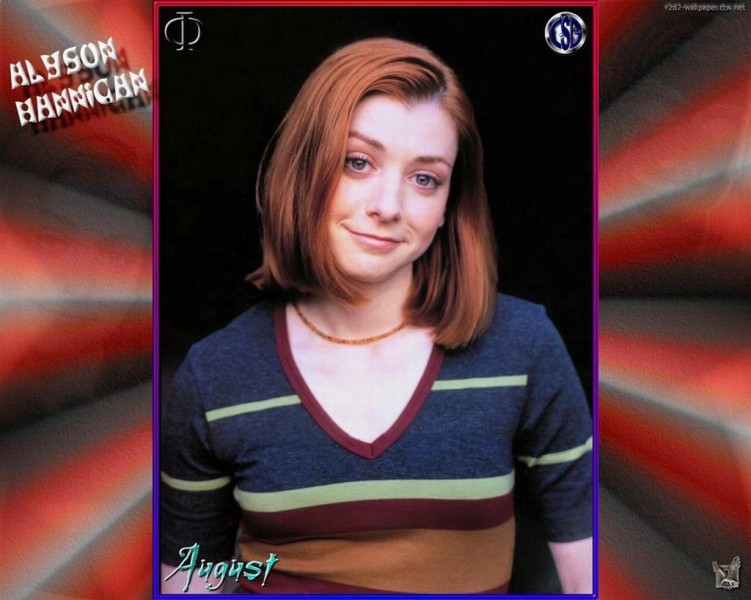 Fonds d'cran Clbrits Femme Alyson Hannigan Wallpaper N54702