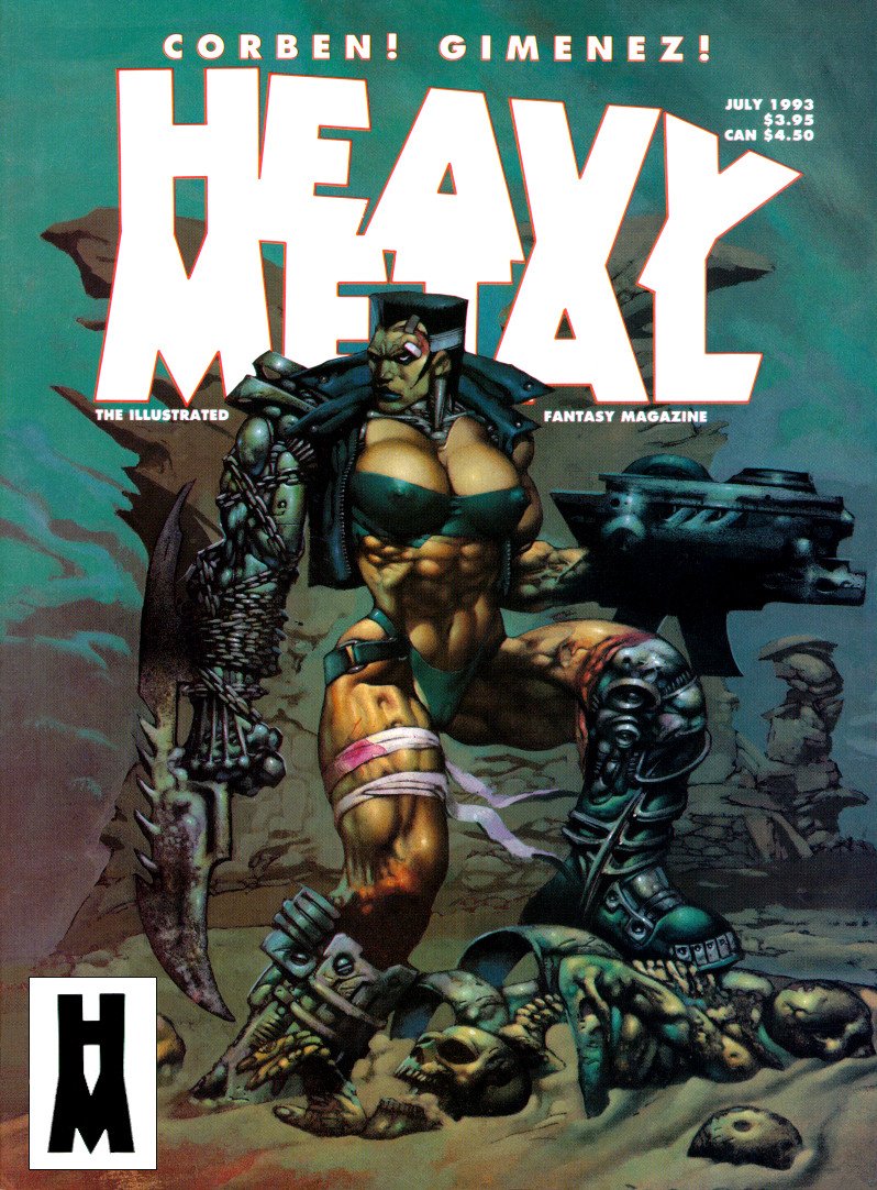 Fonds d'cran Comics et BDs Heavymetal (couvertures) 