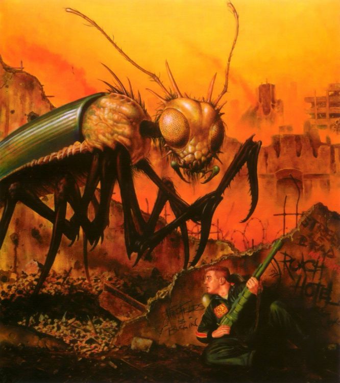 Wallpapers Art - Pencil Fantasy - Fred Fields Bug City