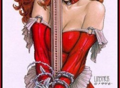 Fonds d'cran Erotic Art Combo red