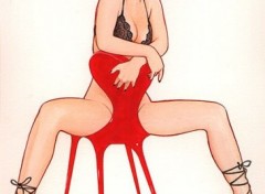 Fonds d'cran Erotic Art Red