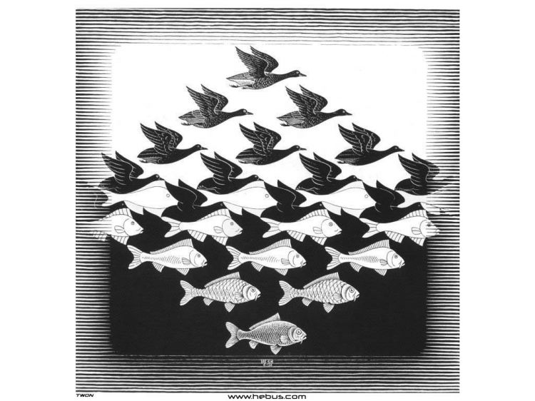 Wallpapers Art - Pencil Maurits Cornelis Escher Wallpaper N42557