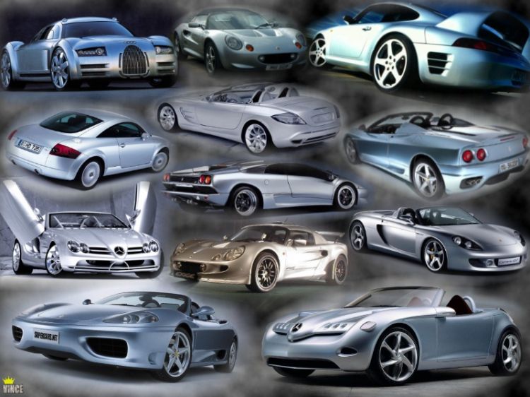 Fonds d'cran Voitures Divers Sports Cars montage