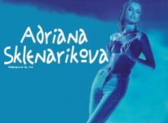 Wallpapers Celebrities Women Adriana On Blue