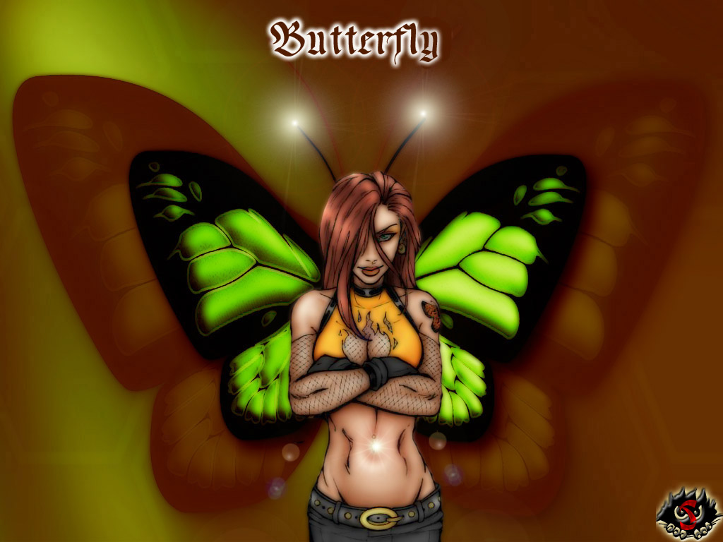 Wallpapers Comics Renee Atkinson butterfly