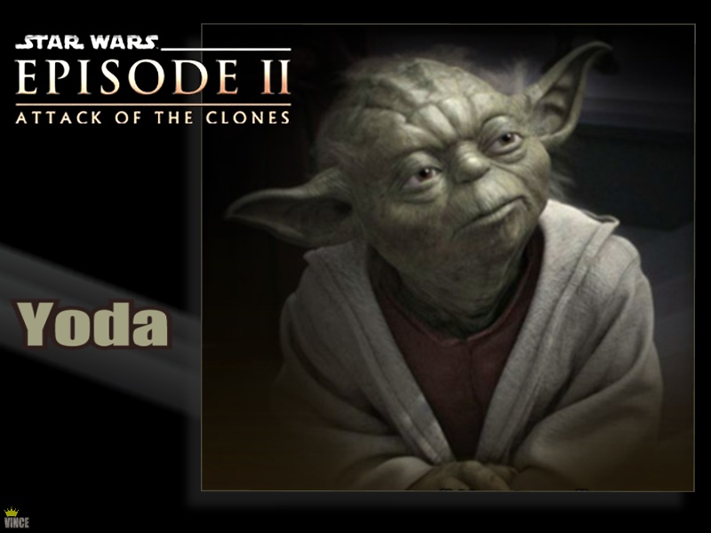 Fonds d'cran Cinma Star Wars II - L'Attaque des Clones Star Wars - Yoda