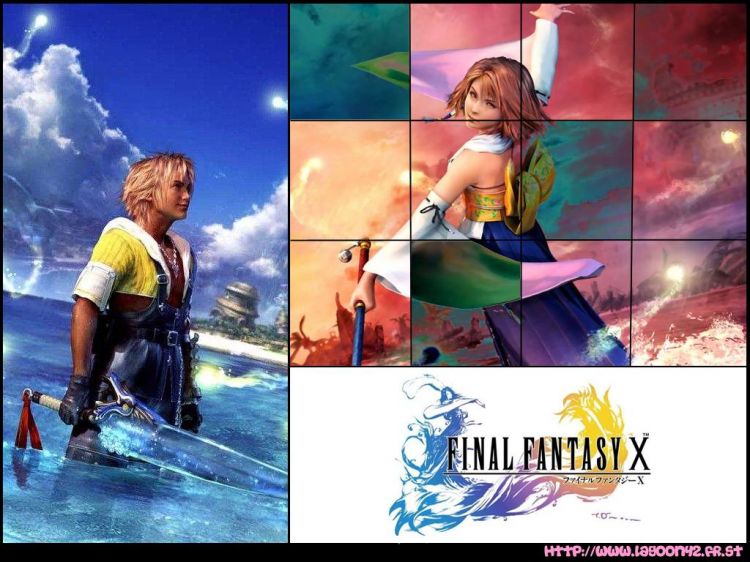 Fonds d'cran Jeux Vido Final Fantasy X Yuna et Tidus