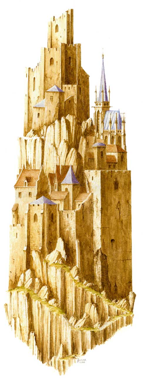 Fonds d'cran Art - Peinture Fantasy forteresse