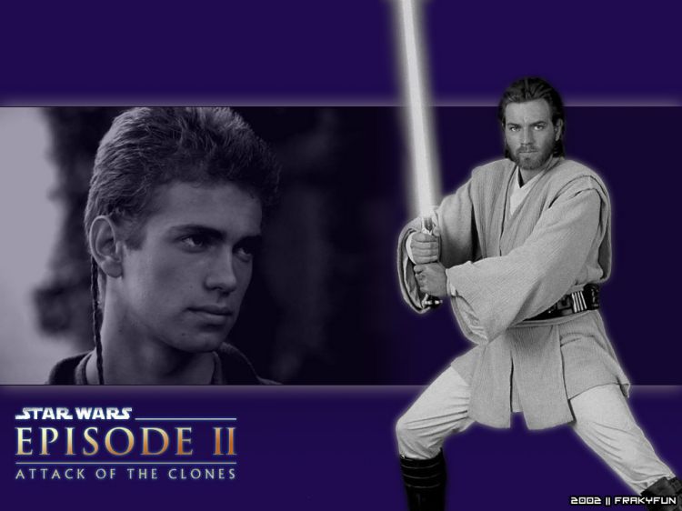 Wallpapers Movies Star Wars : Episode II - Attack of the Clones Anakin et Obiwan