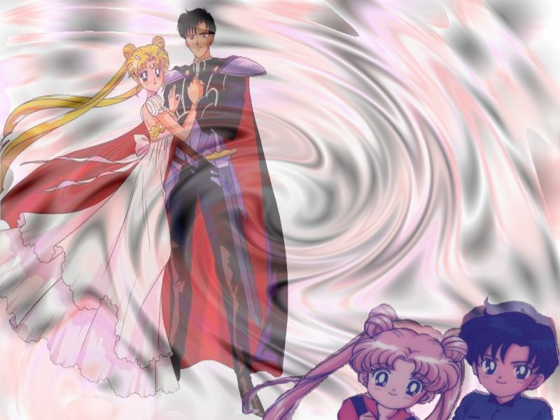 Fonds d'cran Manga Sailor Moon Le petit couple