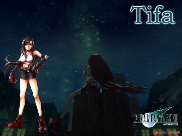 Fonds d'cran Jeux Vido Final Fantasy VII wall tifa ff7