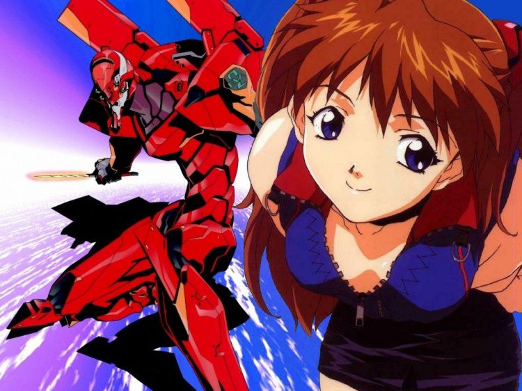 Wallpapers Cartoons Evangelion asuka et son eva