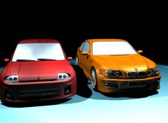 Wallpapers Cars Bmw M3 et ClioV6