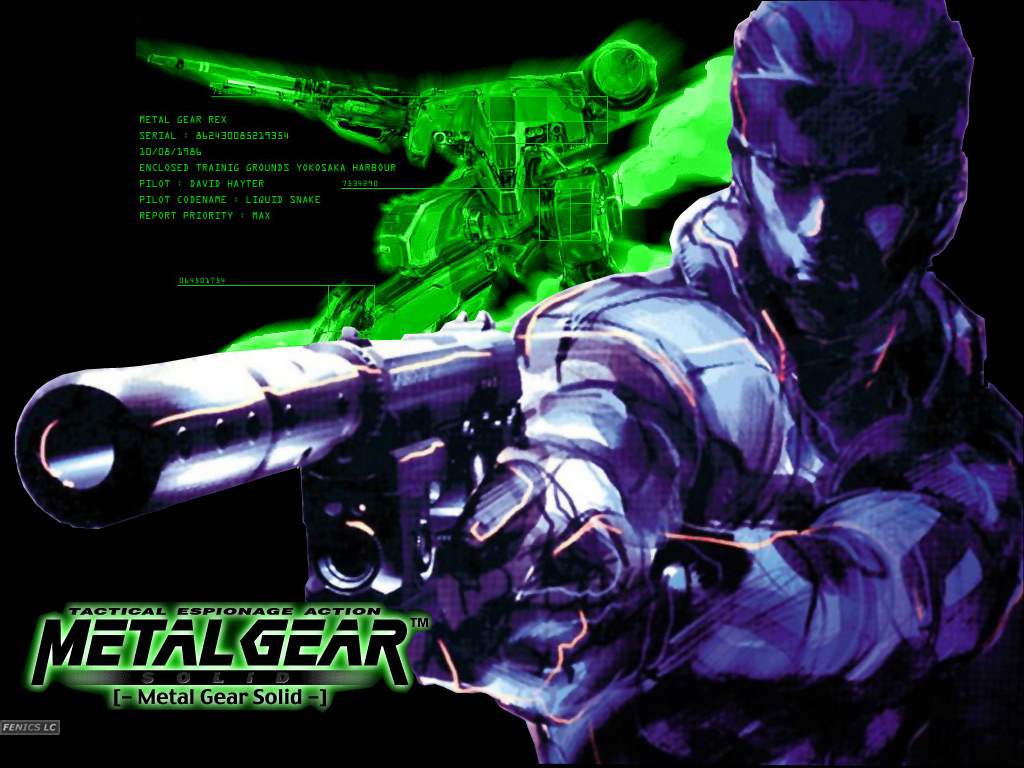 Fonds d'cran Jeux Vido Metal Gear Solid Solid Snake & Gun