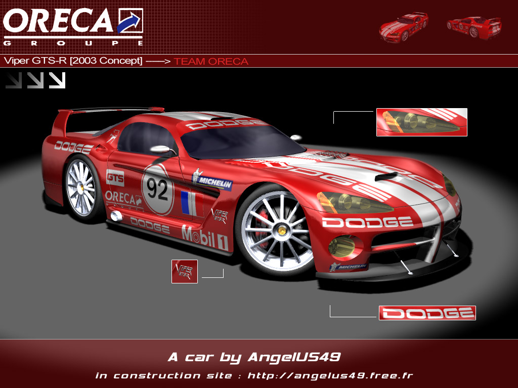 Fonds d'cran Voitures Viper Viper GTS-R TEAM ORECA