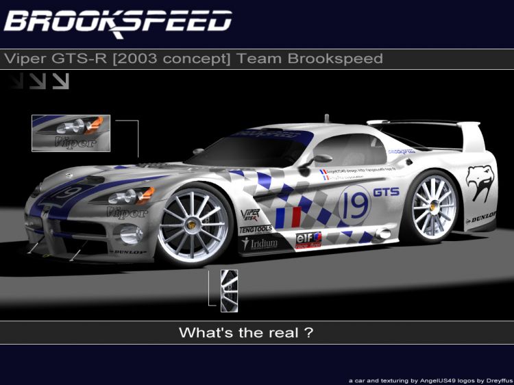 Wallpapers Cars Viper Viper GTS-R TEAM BROOKSPEED