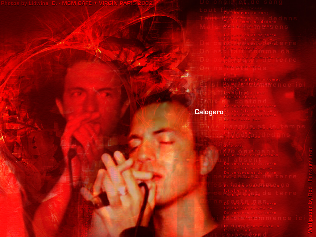 Wallpapers Music Calogero Calogero - Commande