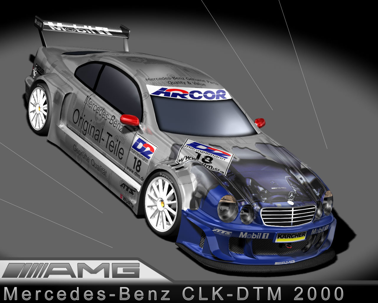 Fonds d'cran Voitures Mercedes Mercedes-Benz CLK-DTM 2000