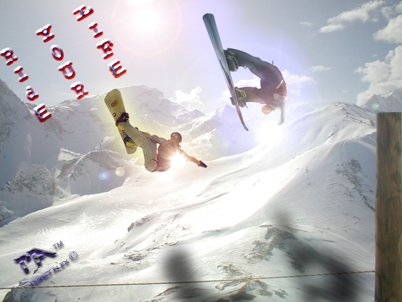 Fonds d'cran Sports - Loisirs Snowboard Ride your life...