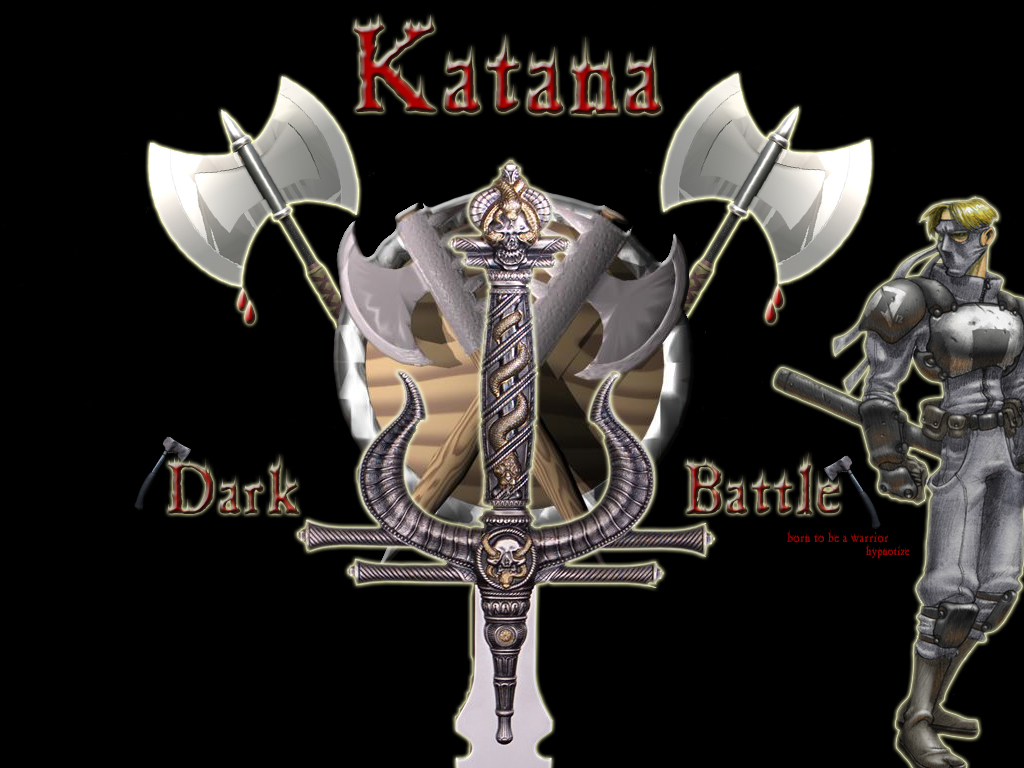 Fonds d'cran Manga Divers Katana Dark Battle