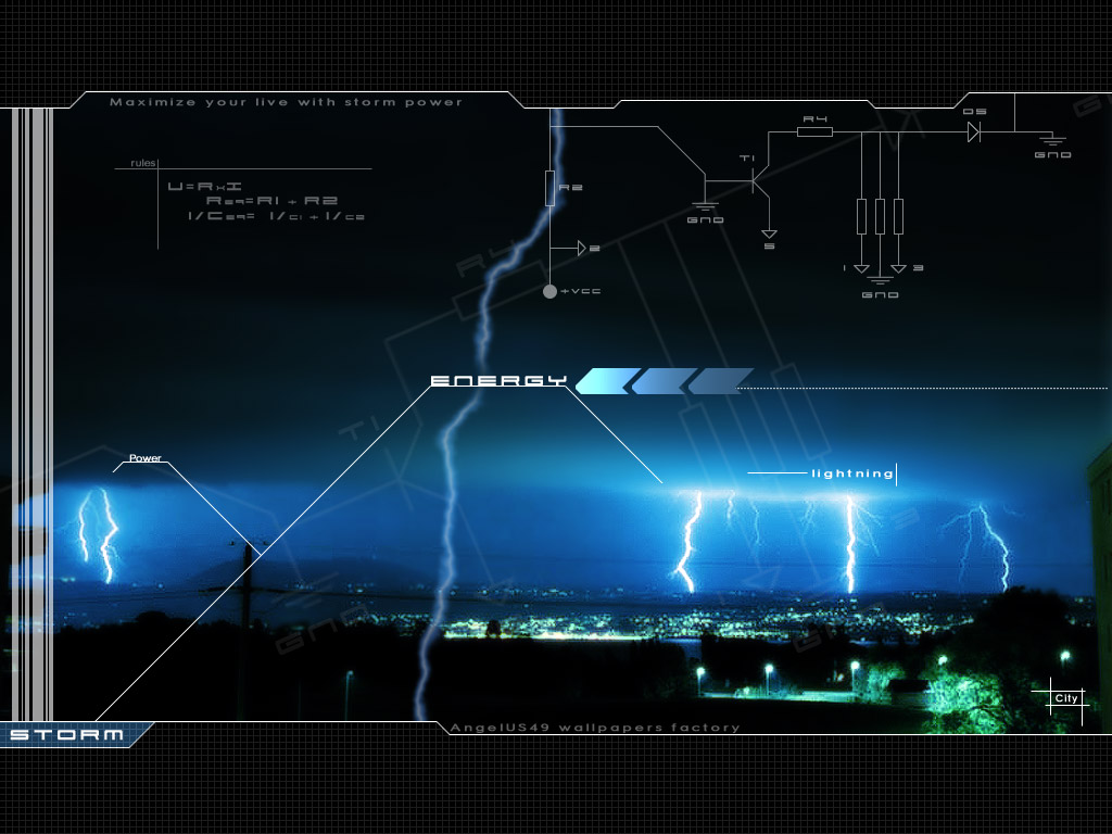 Fonds d'cran Art - Numrique Abstrait -- Storm is the new power --