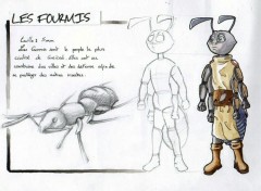 Fonds d'cran Art - Crayon les fourmis