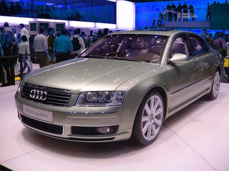 Wallpapers Cars Audi Blue A8