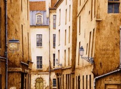 Fonds d'cran Art - Peinture rue aux fves