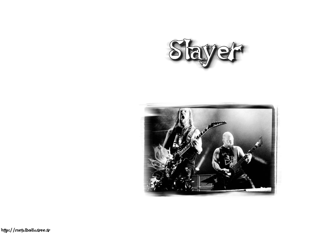 Fonds d'cran Musique Slayer Slayer Blanc