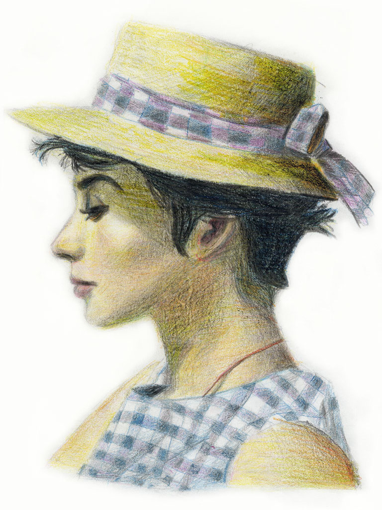 Wallpapers Art - Pencil Portraits expression d'impressionisme