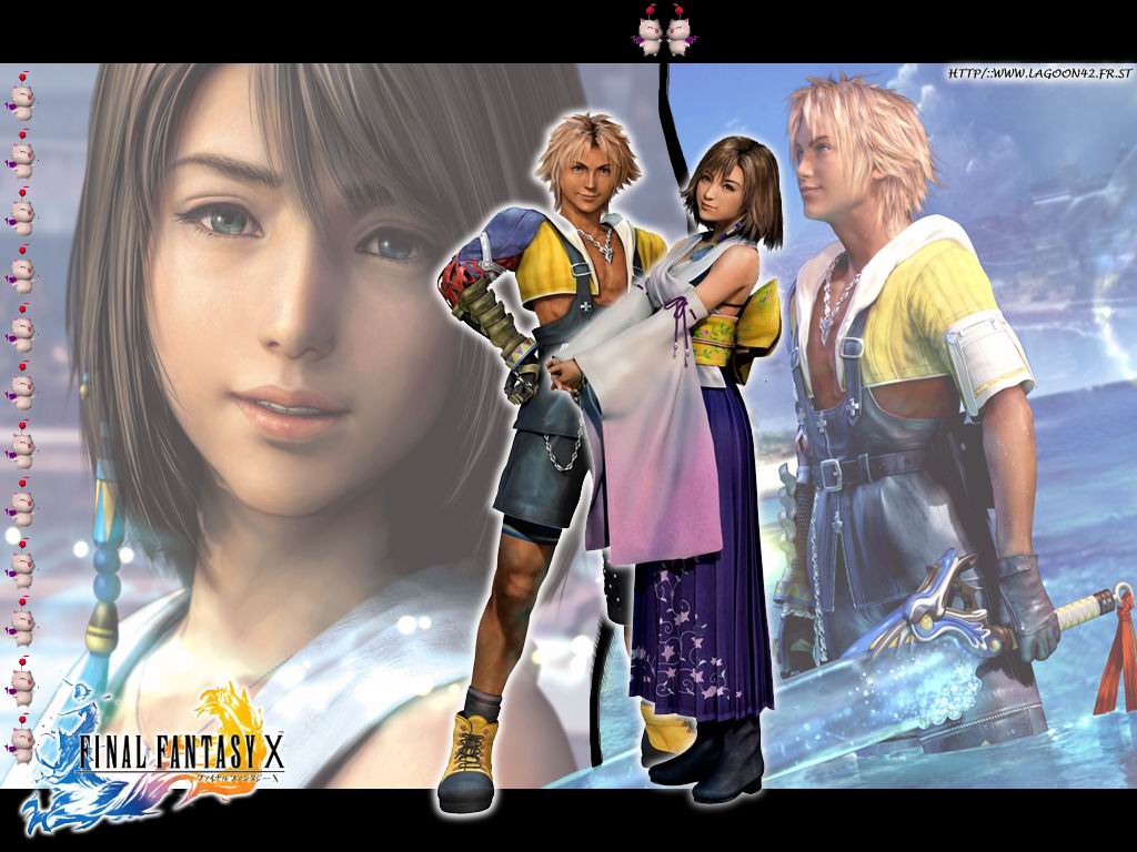 Fonds d'cran Jeux Vido Final Fantasy X Yuna et Tidus