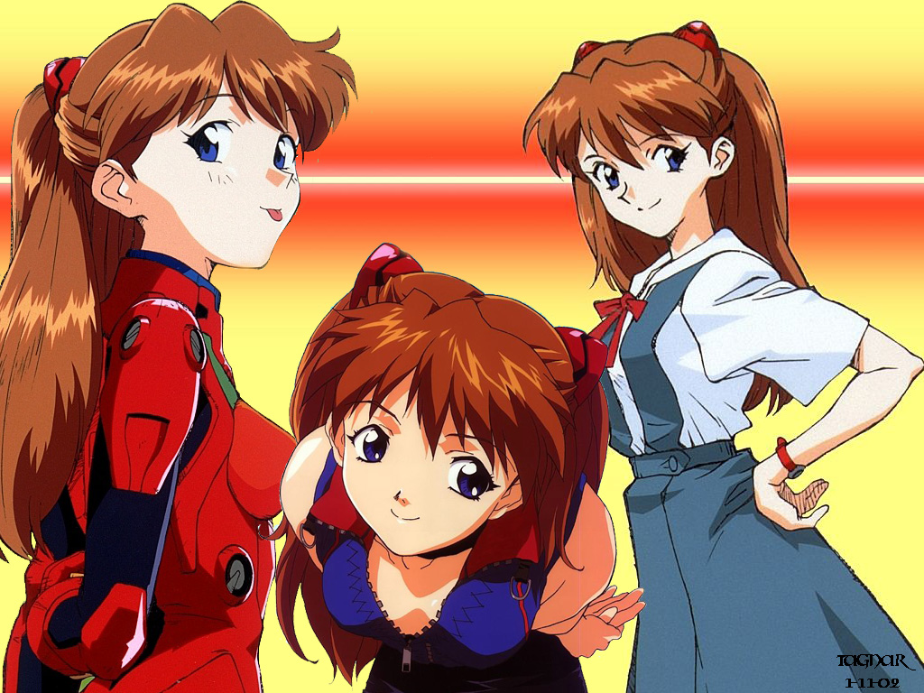 Fonds d'cran Dessins Anims Evangelion Sohryu Asuka Langley01