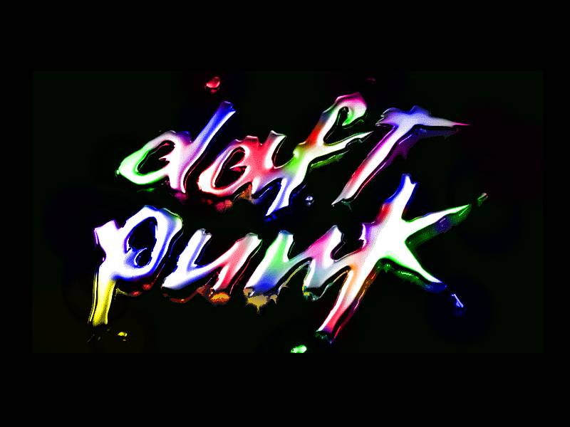 Fonds d'cran Musique Daft Punk Logo Daft Punk en couleur