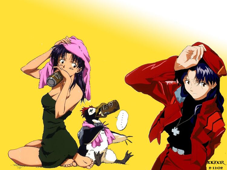 Fonds d'cran Dessins Anims Evangelion  Katsuragi Misato01