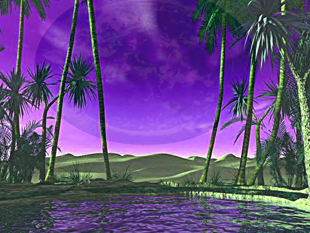 Wallpapers Digital Art Nature - Landscapes Oasis