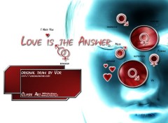 Fonds d'cran Art - Numrique Love is The Answer