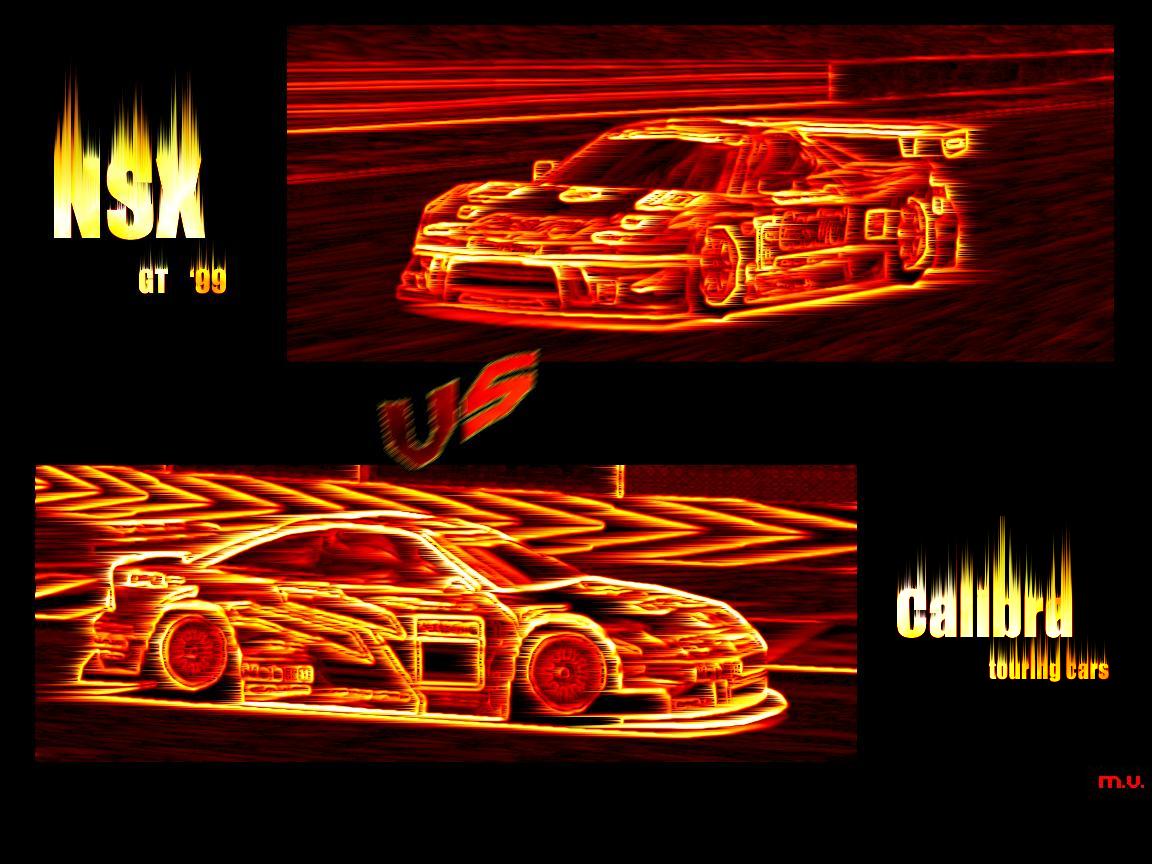 Fonds d'cran Voitures Divers NSX vs Calibra