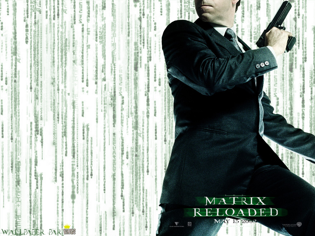 Wallpapers Movies Matrix 2 Reloaded The Matrix Reloaded - Agent Smith