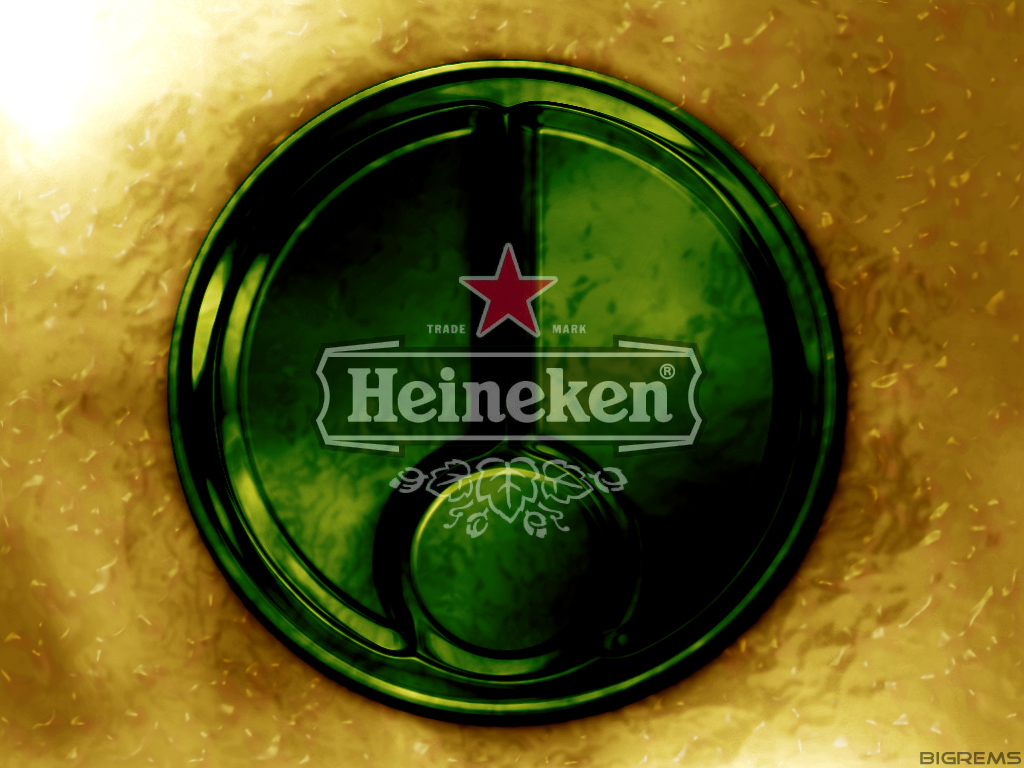 Fonds d'cran Objets Boissons - Alcool affiche heineken !