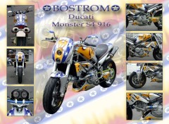 Fonds d'cran Motos Ducati Monster S4 Bostrom