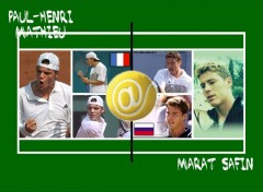 Wallpapers Sports - Leisures Marat Safin et Paul-Henri Mathieu