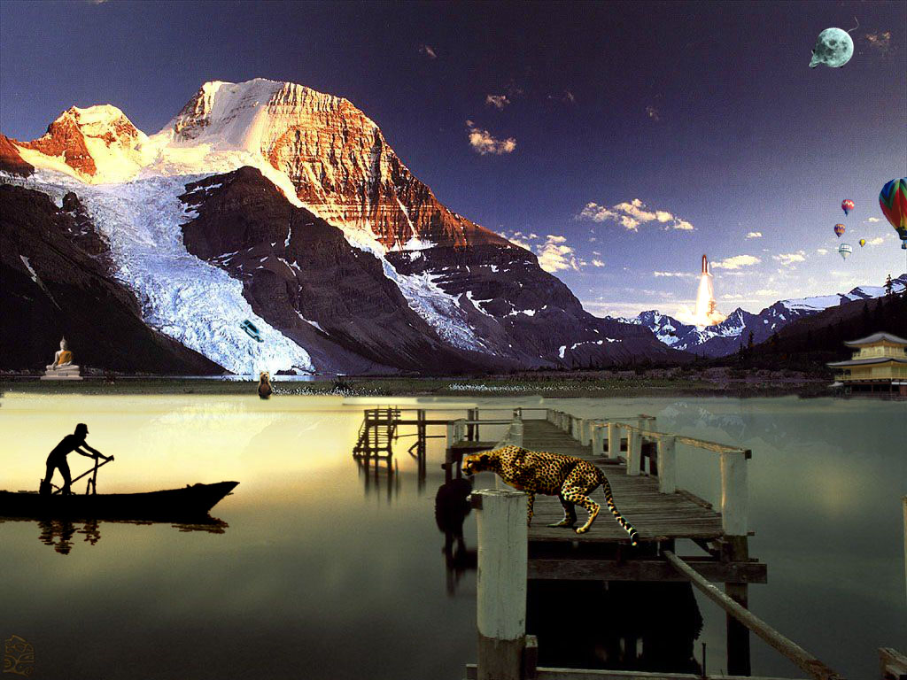 Fonds d'cran Art - Numrique Nature - Montagnes Cheetah Bridge